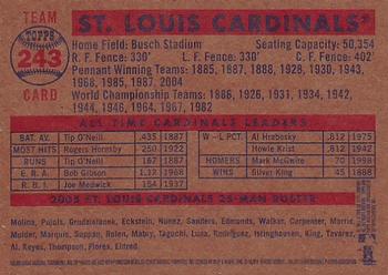 2006 Topps Heritage #243 St. Louis Cardinals Back