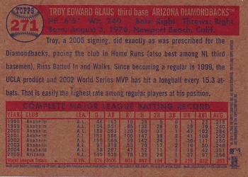 2006 Topps Heritage #271 Troy Glaus Back