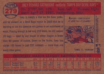 2006 Topps Heritage #279 Joey Gathright Back
