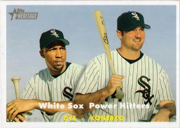 2006 Topps Heritage #407 White Sox Power Hitters (Jermaine Dye / Paul Konerko) Front