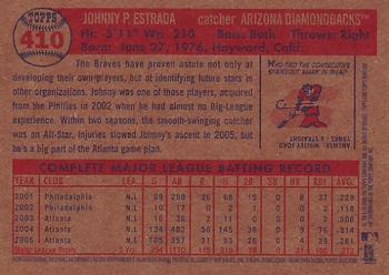 2006 Topps Heritage #410 Johnny Estrada Back