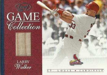 2005 Leaf - Game Collection #LGC18 Larry Walker Front