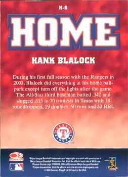 2005 Leaf - Home/Road #H-6 Hank Blalock Back