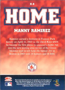 2005 Leaf - Home/Road #H-8 Manny Ramirez Back