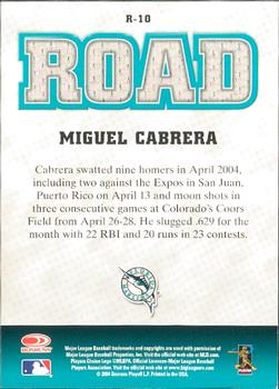 2005 Leaf - Home/Road #R-10 Miguel Cabrera Back