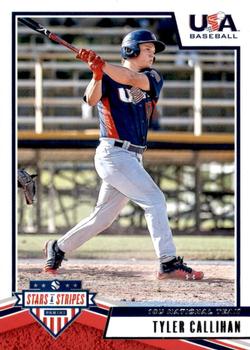 2019 Panini USA Baseball Stars & Stripes #30 Tyler Callihan Front