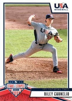 2019 Panini USA Baseball Stars & Stripes #32 Riley Cornelio Front