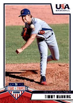 2019 Panini USA Baseball Stars & Stripes #42 Timmy Manning Front