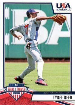 2019 Panini USA Baseball Stars & Stripes #53 Tyree Reed Front