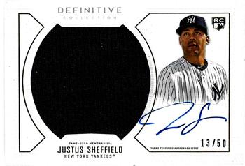 2019 Topps Definitive Collection #ARC-JUS Justus Sheffield Front