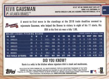 2019 Topps Big League #6 Kevin Gausman Back