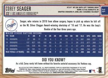 2019 Topps Big League #35 Corey Seager Back