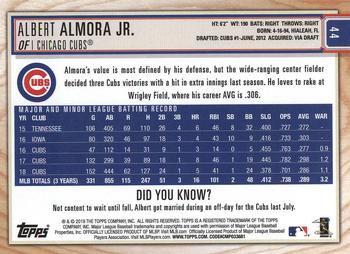 2019 Topps Big League #44 Albert Almora Jr. Back