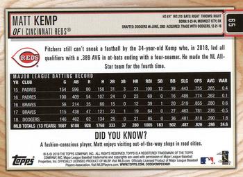 2019 Topps Big League #65 Matt Kemp Back