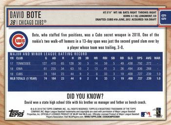 2019 Topps Big League #66 David Bote Back