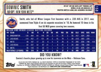 2019 Topps Big League #158 Dominic Smith Back