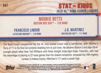 2019 Topps Big League #347 Mookie Betts / Francisco Lindor / J.D. Martinez Back