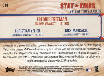 2019 Topps Big League #348 Freddie Freeman / Christian Yelich / Nick Markakis Back