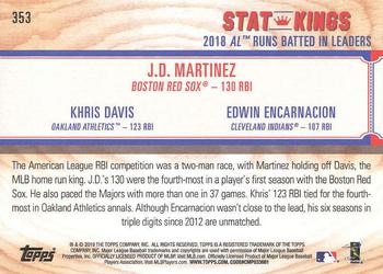 2019 Topps Big League #353 J.D. Martinez / Khris Davis / Edwin Encarnacion Back
