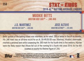 2019 Topps Big League #359 Mookie Betts / J.D. Martinez / Jose Altuve Back