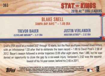 2019 Topps Big League #363 Blake Snell / Trevor Bauer / Justin Verlander Back