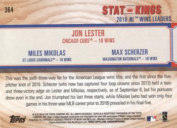 2019 Topps Big League #364 Jon Lester / Miles Mikolas / Max Scherzer Back