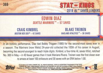 2019 Topps Big League #369 Edwin Diaz / Craig Kimbrel / Blake Treinen Back