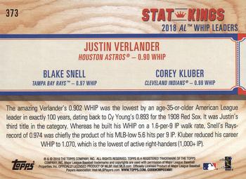 2019 Topps Big League #373 Justin Verlander / Blake Snell / Corey Kluber Back