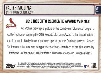 2019 Topps Big League #376 Yadier Molina Back