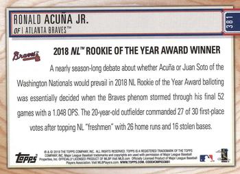 2019 Topps Big League #381 Ronald Acuña Jr. Back