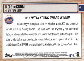 2019 Topps Big League #383 Jacob deGrom Back