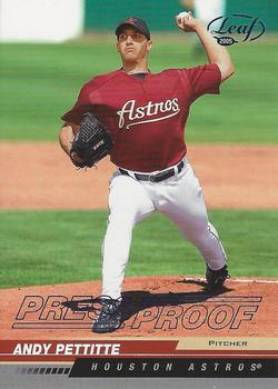 2005 Leaf - Press Proofs Blue #85 Andy Pettitte Front