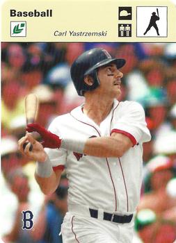 2005 Leaf - Sportscasters 20 Beige Batting-Hat #8 Carl Yastrzemski Front