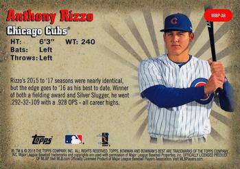 2018 Bowman's Best - 1998 Best Performers #98BP-AR Anthony Rizzo Back