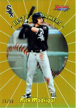 2018 Bowman's Best - 1998 Best Performers Gold #98BP-NM Nick Madrigal Front