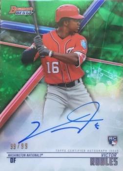 2018 Bowman's Best - Best of 2018 Autographs Green #B18-VR Victor Robles Front