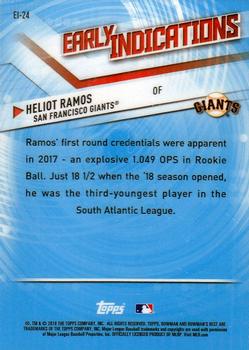 2018 Bowman's Best - Early Indications #EI-24 Heliot Ramos Back