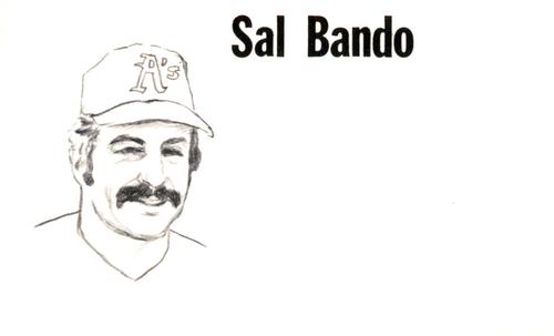 1975 Clarence Mengler Baseball's Best 3x5 (unlicensed) #NNO Sal Bando Front