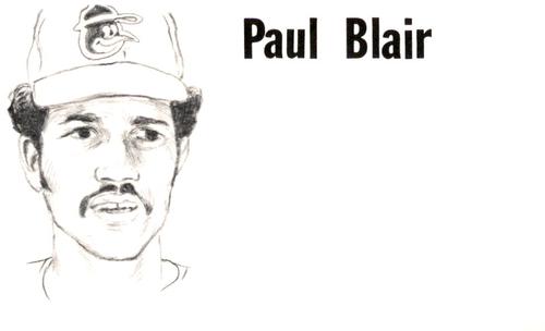 1975 Clarence Mengler Baseball's Best 3x5 (unlicensed) #NNO Paul Blair Front