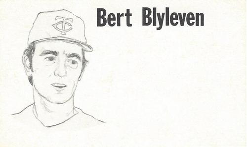 1975 Clarence Mengler Baseball's Best 3x5 (unlicensed) #NNO Bert Blyleven Front