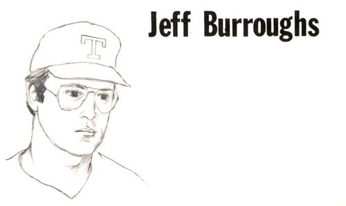 1975 Clarence Mengler Baseball's Best 3x5 (unlicensed) #NNO Jeff Burroughs Front