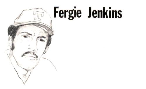 1975 Clarence Mengler Baseball's Best 3x5 (unlicensed) #NNO Ferguson Jenkins Front