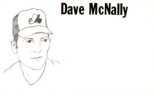 1975 Clarence Mengler Baseball's Best 3x5 (unlicensed) #NNO Dave McNally Front
