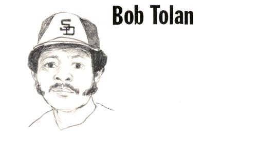 1975 Clarence Mengler Baseball's Best 3x5 (unlicensed) #NNO Bobby Tolan Front