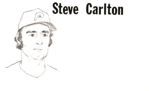 1975 Clarence Mengler Baseball's Best 3x5 (unlicensed) #NNO Steve Carlton Front