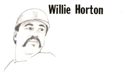 1975 Clarence Mengler Baseball's Best 3x5 (unlicensed) #NNO Willie Horton Front