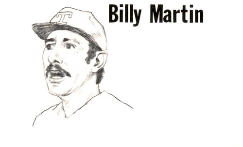 1975 Clarence Mengler Baseball's Best 3x5 (unlicensed) #NNO Billy Martin Front