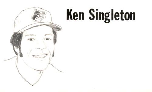1975 Clarence Mengler Baseball's Best 3x5 (unlicensed) #NNO Ken Singleton Front