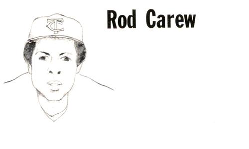 1975 Clarence Mengler Baseball's Best 3x5 (unlicensed) #NNO Rod Carew Front