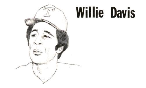 1975 Clarence Mengler Baseball's Best 3x5 (unlicensed) #NNO Willie Davis Front